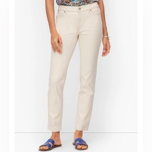 Talbots Slim Ankle Jean in Natural, Size 8P